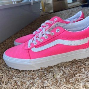 Neon pink vans